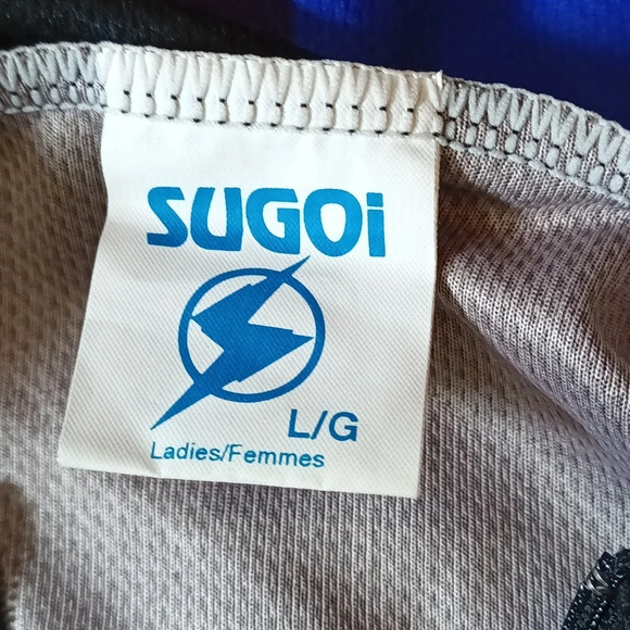 vintage Sugoi 90's signature cycling jersey gorpcore athletic streetwear Lg - Picture 11 of 13